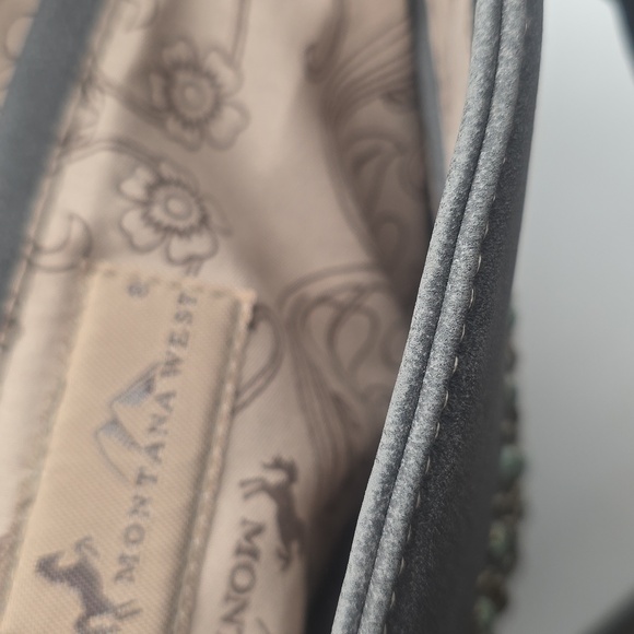 Montana West Studded Gray Tote Bag - Picture 3 of 3